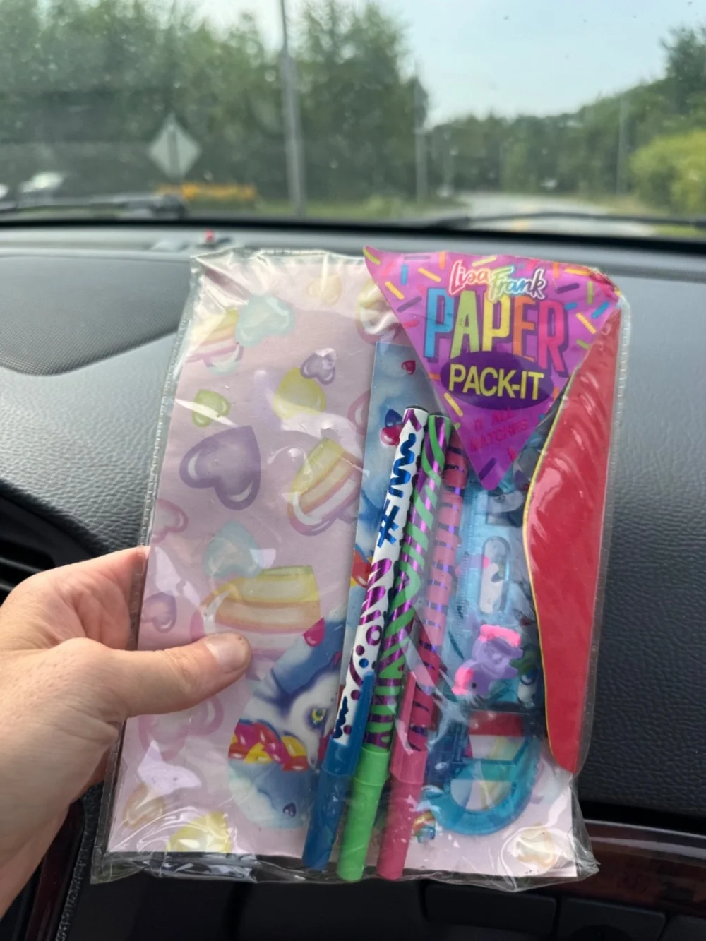 Vintage 80s Lisa Frank Pack It Stationary Set unicorn